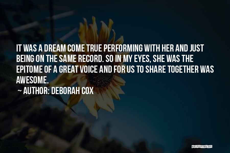 Being Awesome Quotes By Deborah Cox