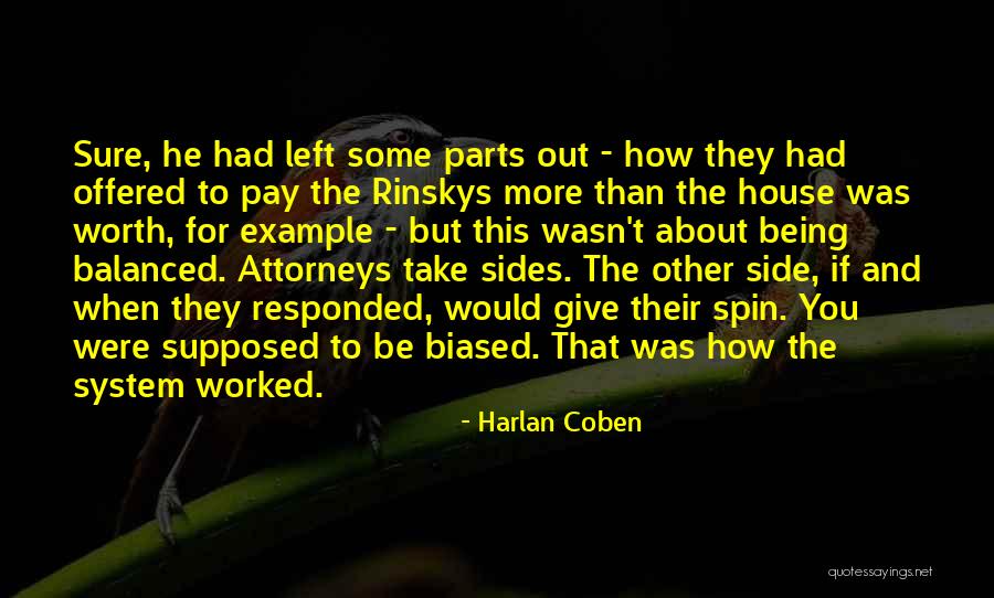 Being Balanced Quotes By Harlan Coben Being Balanced Quotes By Harlan Coben