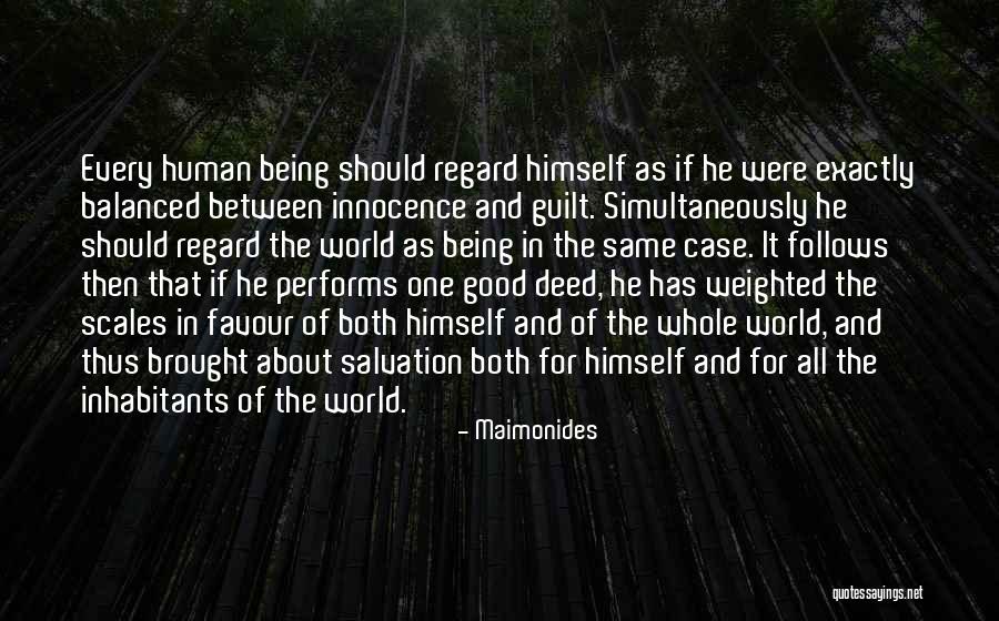 Being Balanced Quotes By Maimonides Being Balanced Quotes By Maimonides