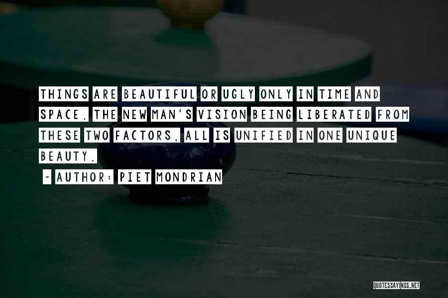 Being Beautiful And Unique Quotes By Piet Mondrian