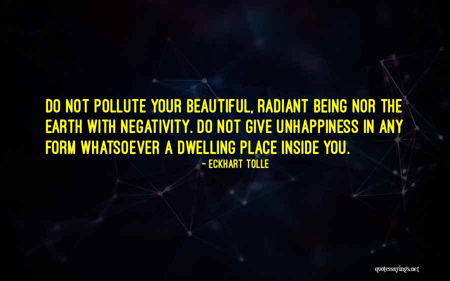 Being Beautiful On The Inside Quotes By Eckhart Tolle