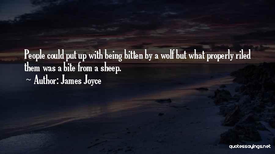 Being Bitten Quotes By James Joyce
