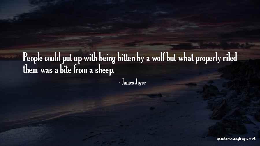 Being Bitten Quotes By James Joyce