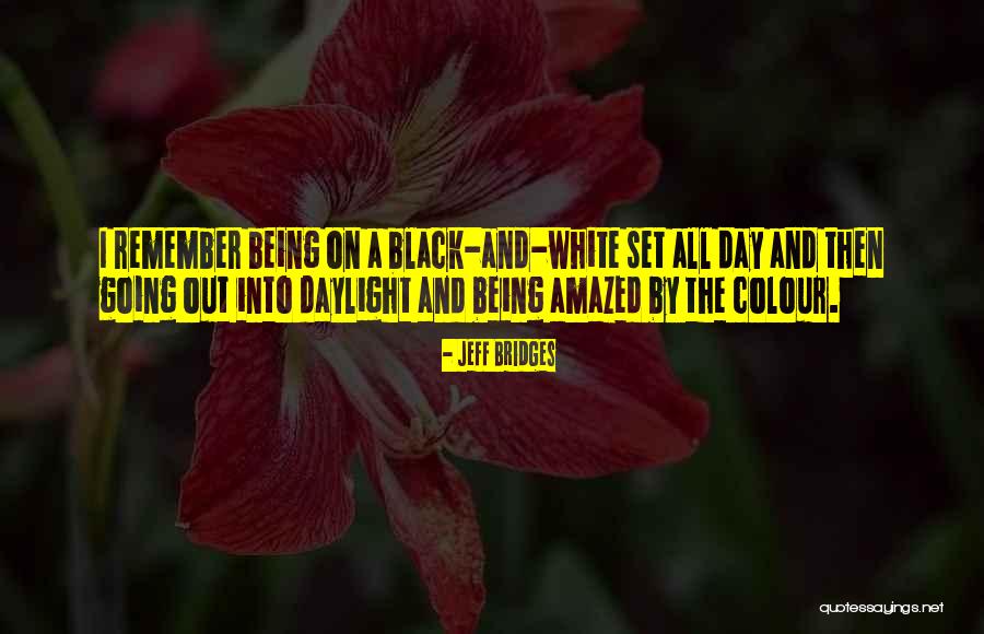 Being Black And White Quotes By Jeff Bridges Being Black And White Quotes By Jeff Bridges