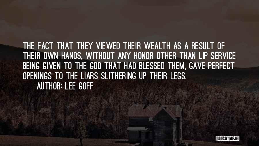 Being Blessed Quotes By Lee Goff