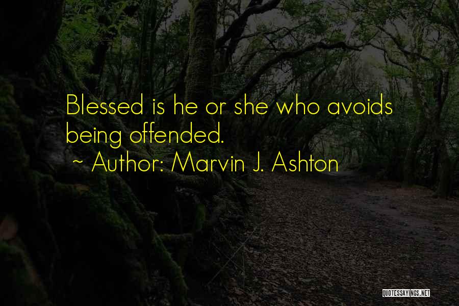 Being Blessed Quotes By Marvin J. Ashton