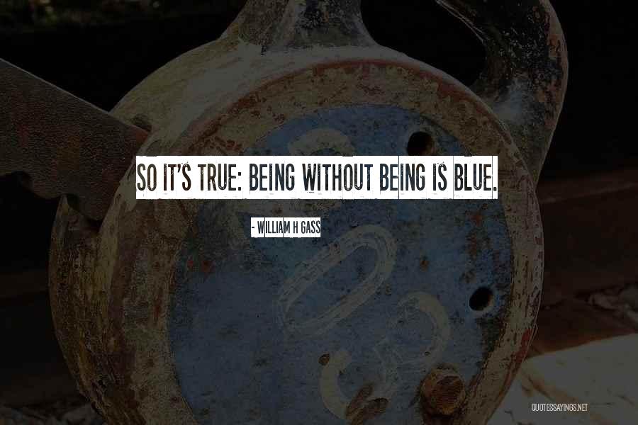 Being Blue Quotes By William H Gass Being Blue Quotes By William H Gass