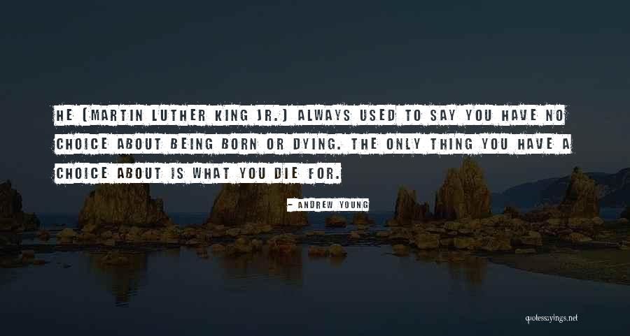 Being Born To Die Quotes By Andrew Young Being Born To Die Quotes By Andrew Young