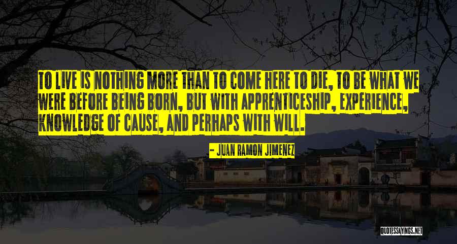 Being Born To Do Something Quotes By Juan Ramon Jimenez