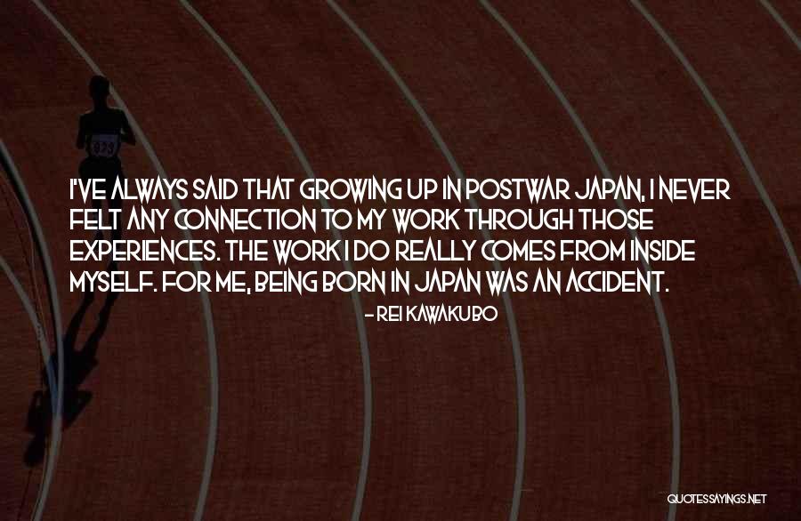 Being Born To Do Something Quotes By Rei Kawakubo