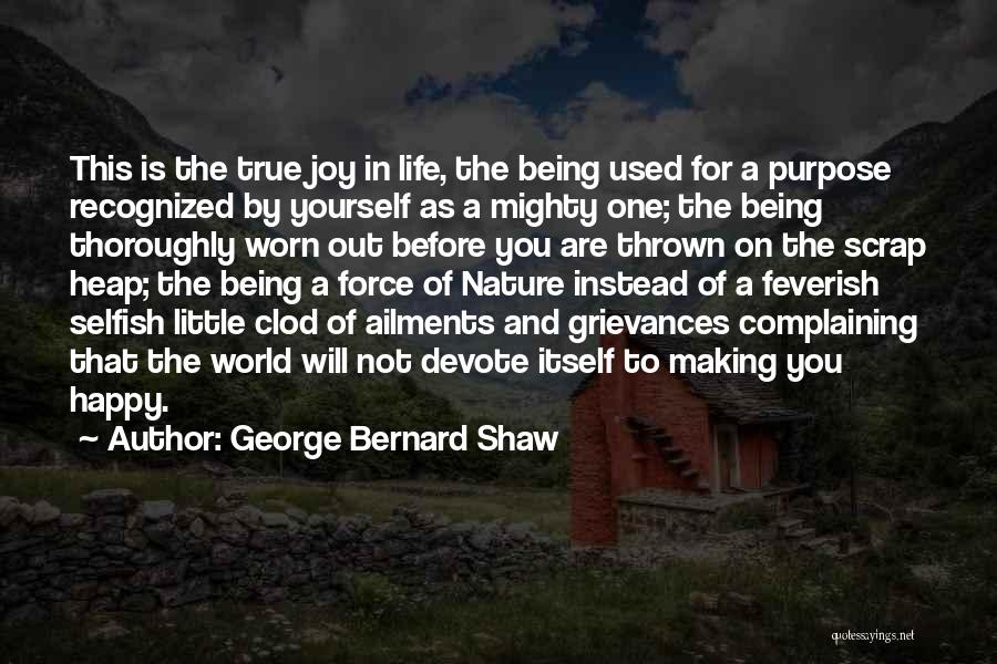 Being By Yourself And Happy Quotes By George Bernard Shaw