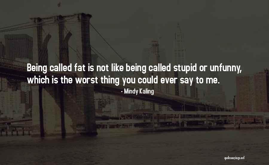 Being Called Fat Quotes By Mindy Kaling Being Called Fat Quotes By Mindy Kaling