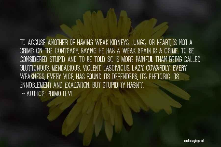 Being Called Stupid Quotes By Primo Levi