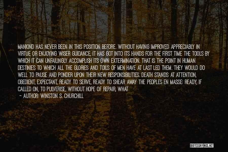Being Called To Serve Quotes By Winston S. Churchill