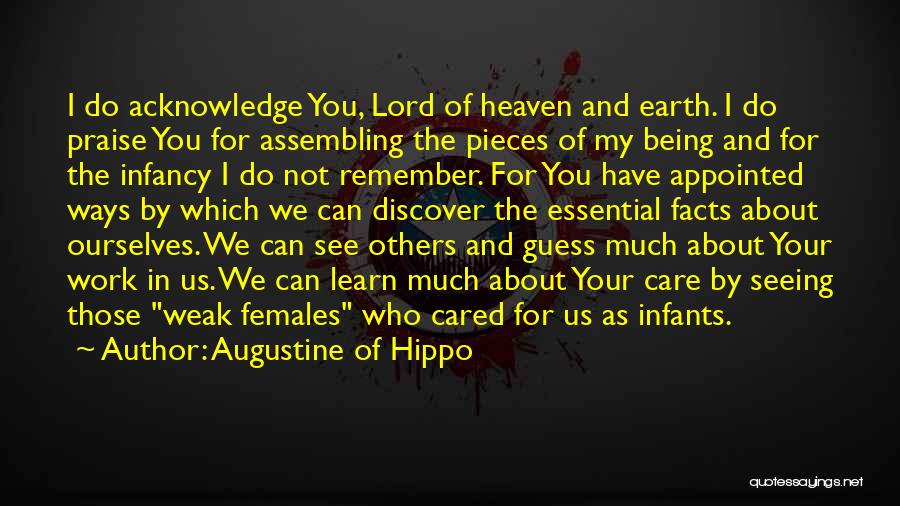 Being Cared For Quotes By Augustine Of Hippo