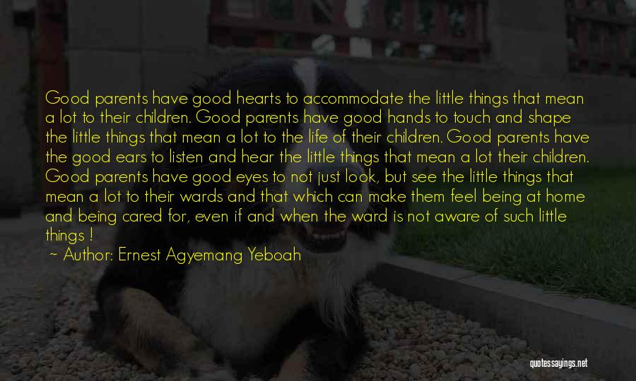 Being Cared For Quotes By Ernest Agyemang Yeboah