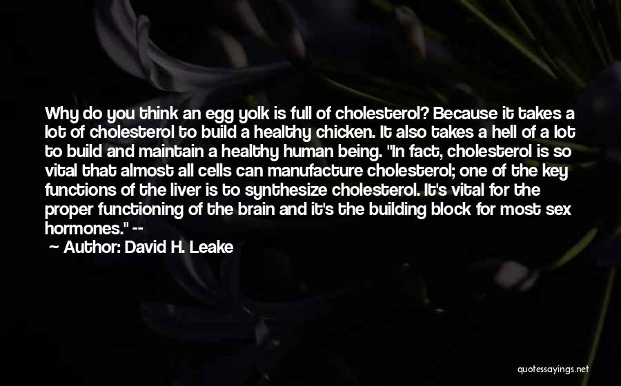 Being Chicken Quotes By David H. Leake