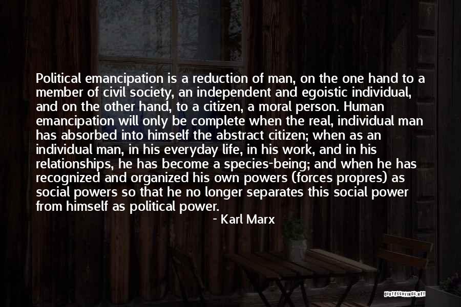 Being Civil With Someone Quotes By Karl Marx