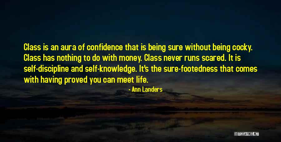 Being Cocky Quotes By Ann Landers