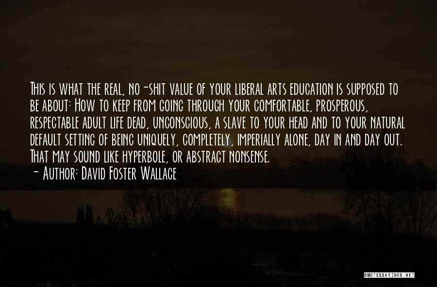 Being Comfortable Alone Quotes By David Foster Wallace