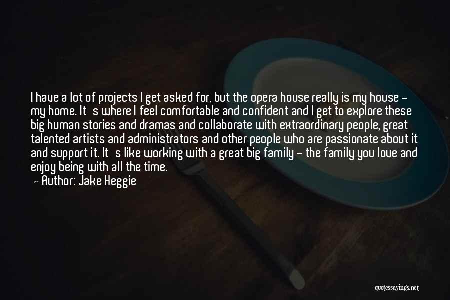 Being Comfortable At Home Quotes By Jake Heggie