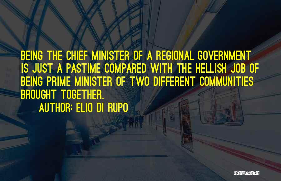 Being Compared Quotes By Elio Di Rupo