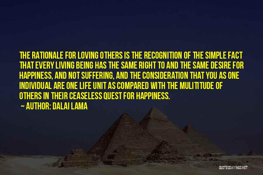 Being Compared To Others Quotes By Dalai Lama