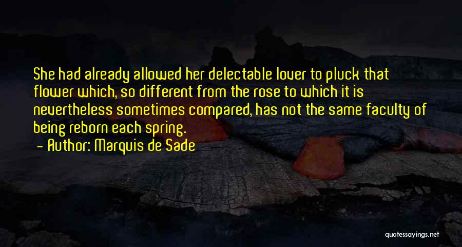 Being Compared To Others Quotes By Marquis De Sade