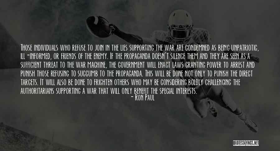 Being Condemned Quotes By Ron Paul Being Condemned Quotes By Ron Paul