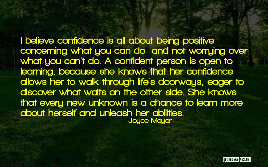 Being Confident In Who You Are Quotes By Joyce Meyer