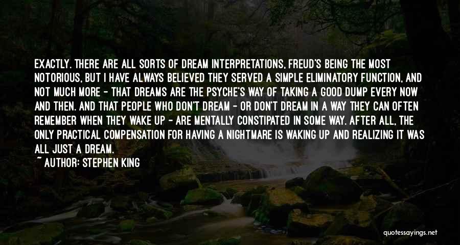 Being Constipated Quotes By Stephen King