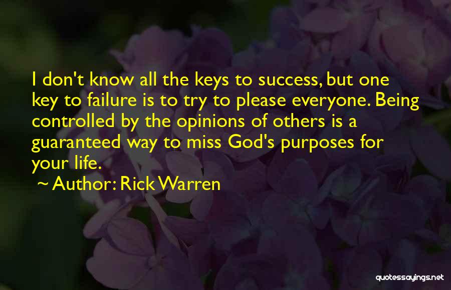 Being Controlled Quotes By Rick Warren