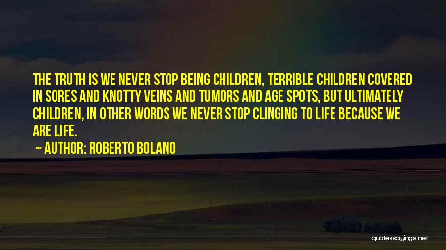 Being Covered Quotes By Roberto Bolano