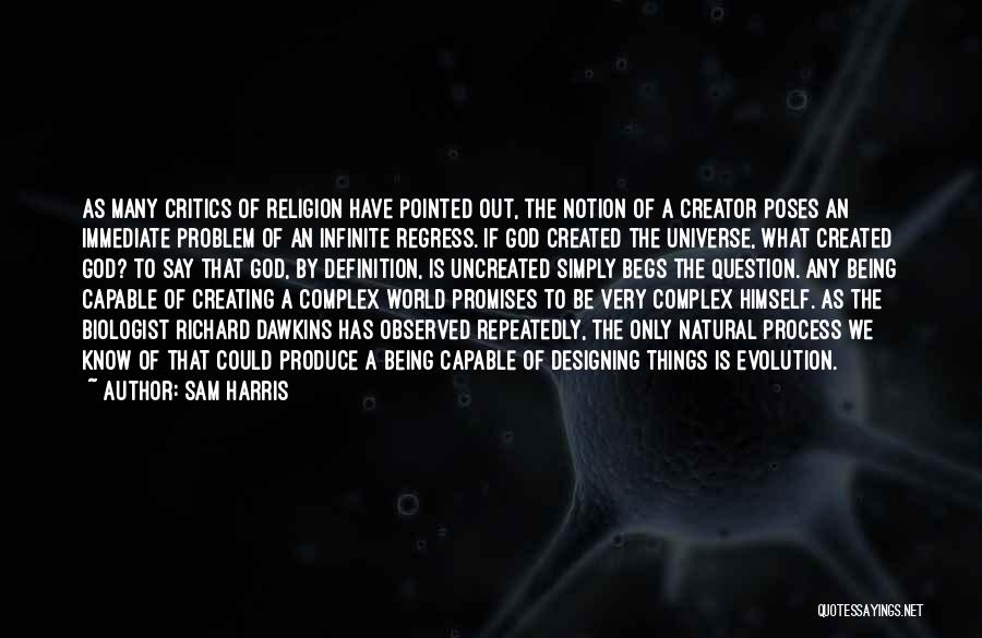 Being Created By God Quotes By Sam Harris