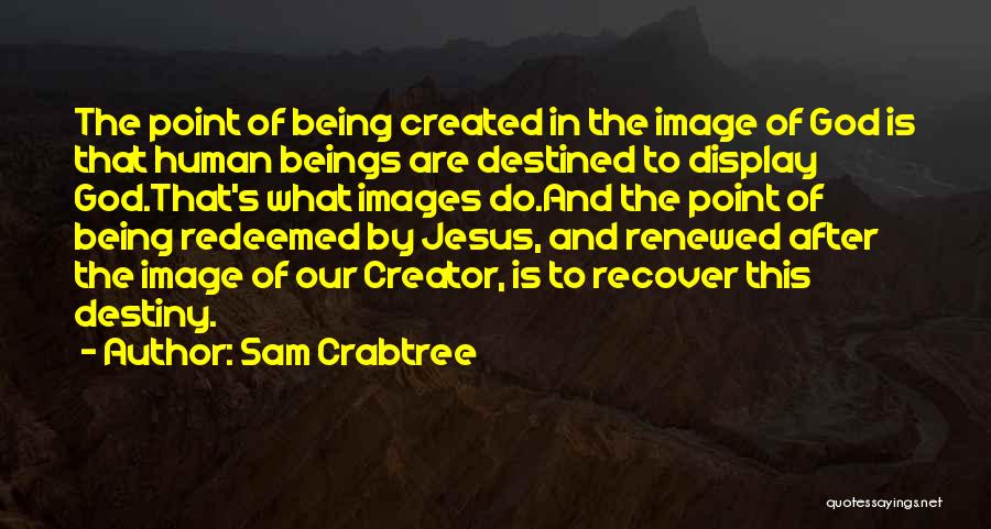 Being Created Quotes By Sam Crabtree