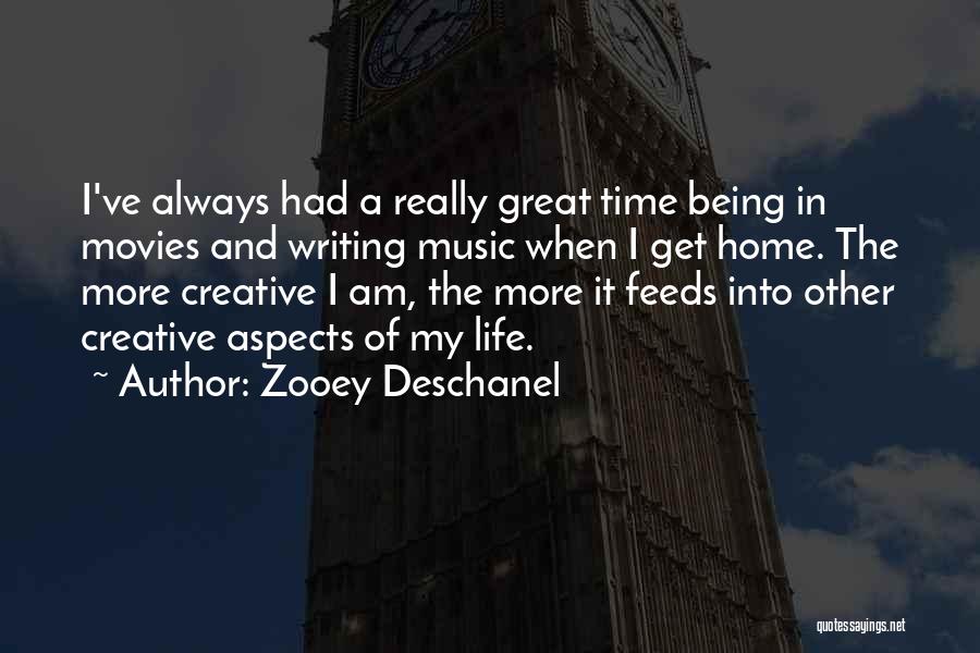 Being Creative In Life Quotes By Zooey Deschanel