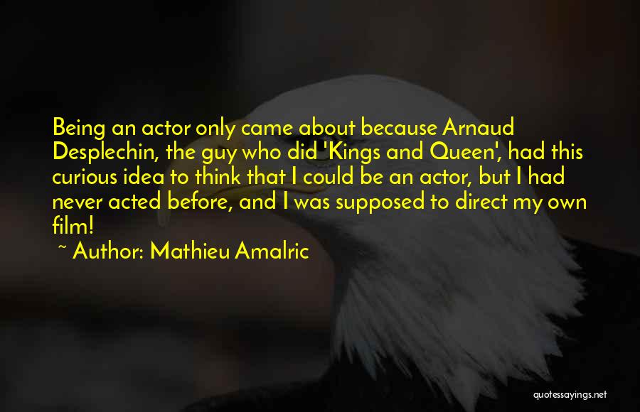 Being Curious About Someone Quotes By Mathieu Amalric