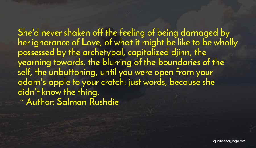 Being Damaged Quotes By Salman Rushdie