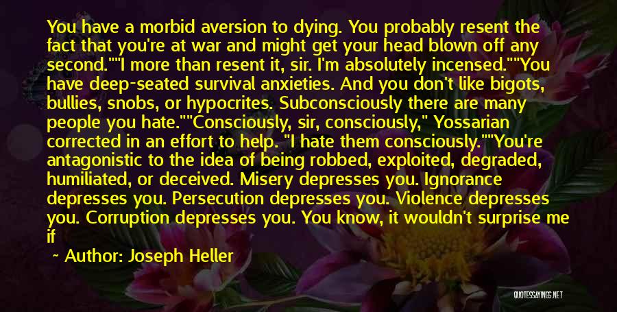 Being Deceived Quotes By Joseph Heller