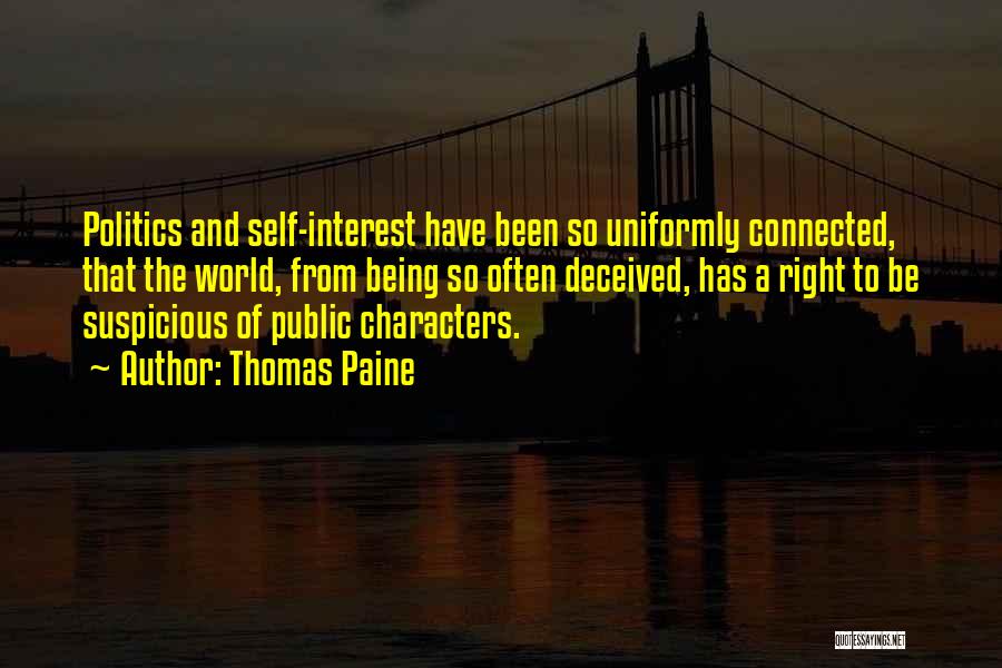 Being Deceived Quotes By Thomas Paine