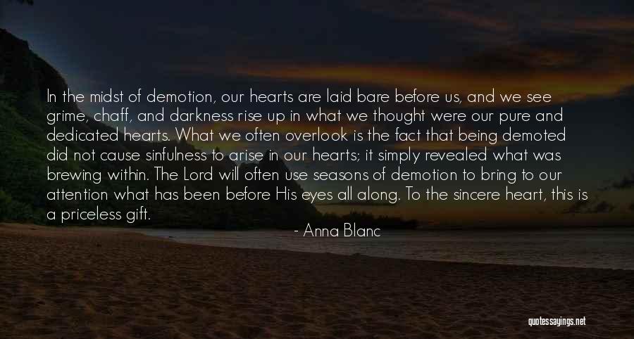 Being Demoted Quotes By Anna Blanc