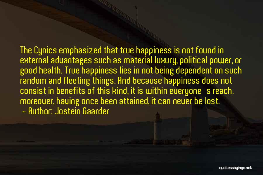 Being Dependent On Others Quotes By Jostein Gaarder