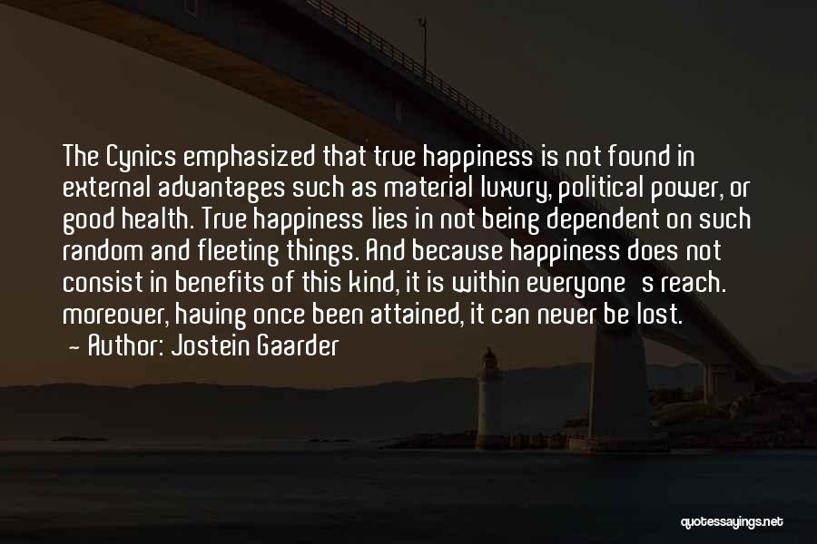 Being Dependent On Yourself Quotes By Jostein Gaarder