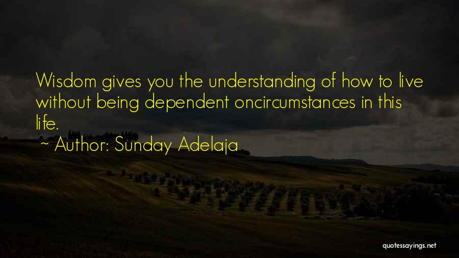 Being Dependent On Yourself Quotes By Sunday Adelaja