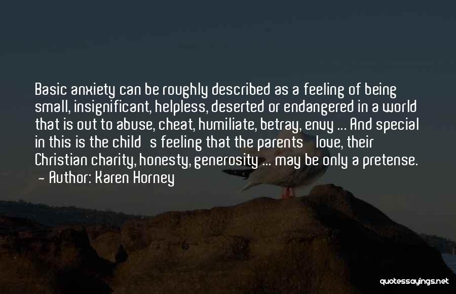 Being Deserted Quotes By Karen Horney