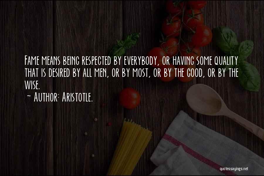 Being Desired Quotes By Aristotle.