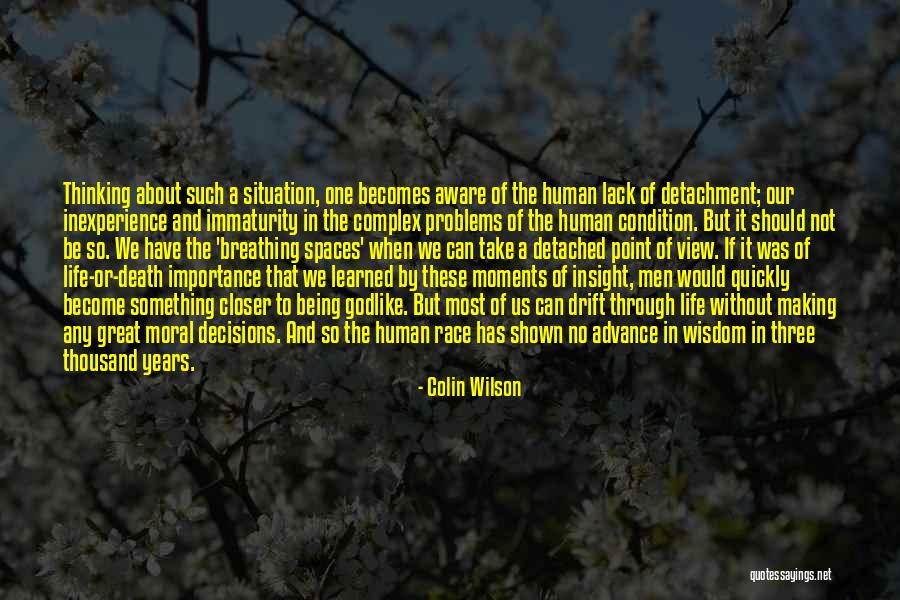 Being Detached Quotes By Colin Wilson