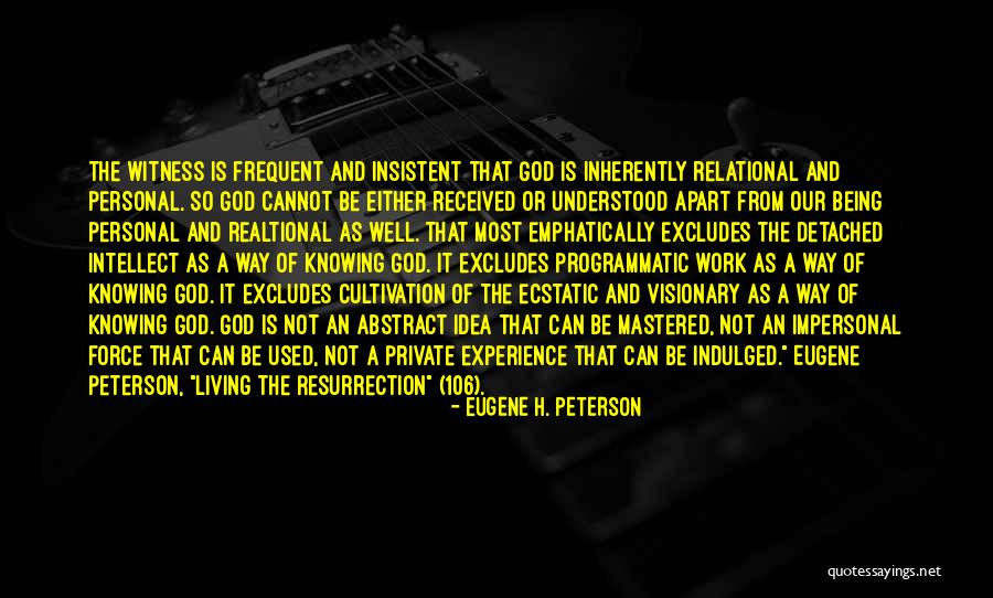 Being Detached Quotes By Eugene H. Peterson Being Detached Quotes By Eugene H. Peterson