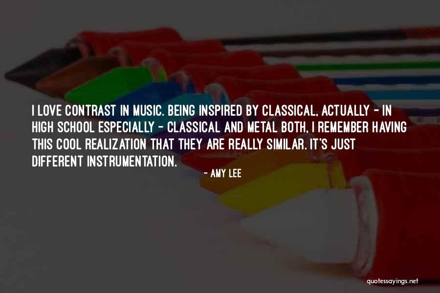 Being Different And Similar Quotes By Amy Lee