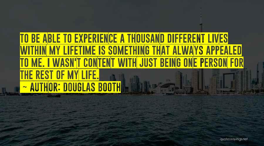 Being Different From The Rest Quotes By Douglas Booth